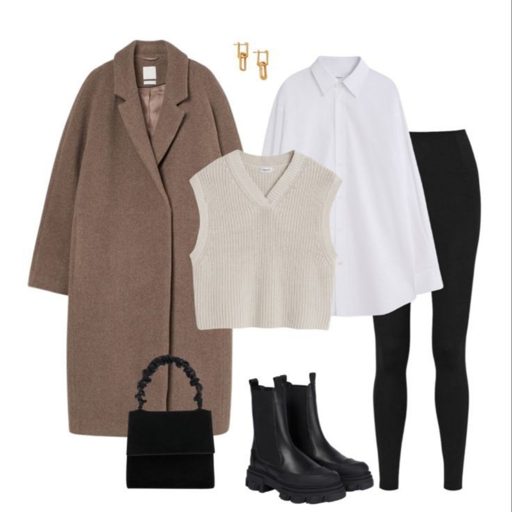 ⛔SOLD⛔🆕️ NWT H&M Wool Blend Coat in 'Brown' - Picture 4 of 16